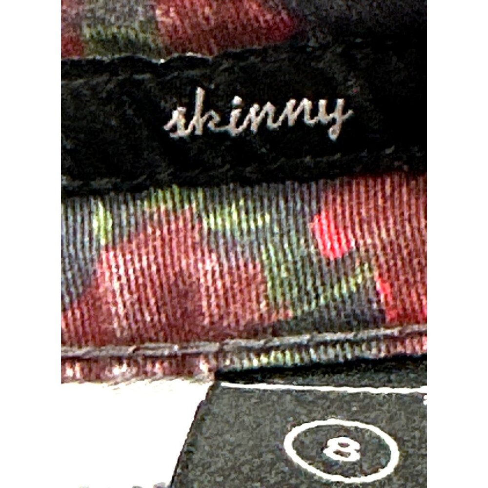 Seven7 Skinny Stretch Bold Floral Print Mid High Rise Jean Y2K Vintage Aesthetic - Picture 9 of 13